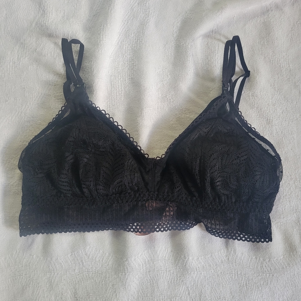 Momanda Black Lace Nursing Bra